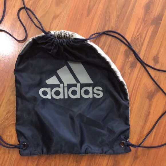 Adidas reversible nylon Drawstring knapsack. - Picture 1 of 4